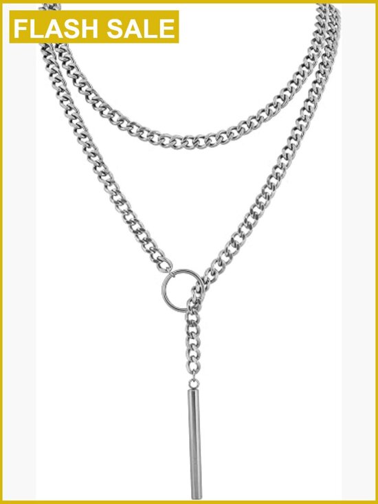 Jewelry - Chunky Lariat Y Necklace Gothic Punk Emo Grunge Statement Jewelry